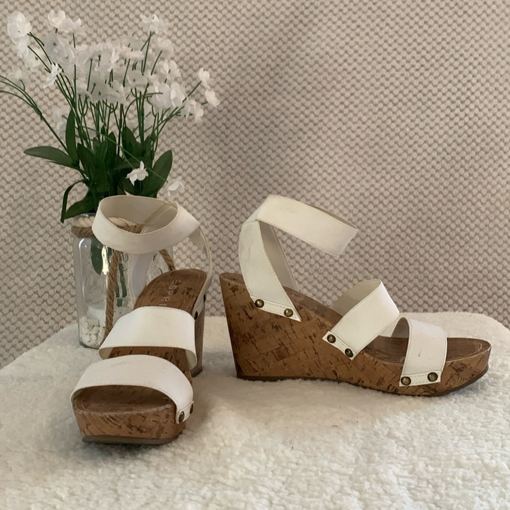 Wedge sandals.  Size 7m